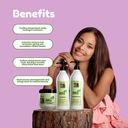 Vegan Keratin & Collagen 3 Piece- Set – Shampoo + Conditioner 33.8oz Each + Recharge Hair Mask 17.60oz – Deep Hydration, Strength & Softness