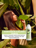 Champú vegano con keratina