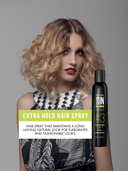 Spray para el cabello de fijación extra