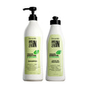 Vegan Keratin & Collagen 2-Piece Set: Shampoo 33.8 fl oz + Leave-On Treatment 17.64 fl oz 17.6 oz. - Salon In Recamier