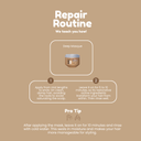 Hydra Repair Deep Treatment Mask | Intense Hydration, Repair & Shine | With Argan Oil & 11 Amino Acids | Salt-Free, Cruelty-Free - Salon In Recamier