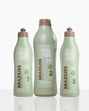 Braziliss 3-Piece Set: Clarifying Shampoo 17.6 fl oz + Treatment 35.27 fl oz + Mask 17.6 fl oz 35.27.oz. - Salon In Recamier
