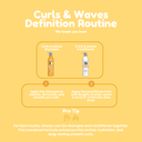 Curls & Waves 2-Piece Set – Shampoo + Conditioner 33.8 fl oz each – Definition, Hydration & Frizz Control with Jojoba Oil, Keratin & Biotin – Salt-Free, Cruelty-Free – Salon Results at Home 33.8.fl.oz. - Salon In Recamier