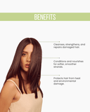 Keratin Ultra Force 3-Piece Set: Shampoo + Conditioner 10.1 fl each + Serum 2.87 fl oz | Strength & Repair with Keratin & Argan Oil | Salt-Free, Cruelty-Free | For Damaged or Weak Hair 10.1.fl.oz. - Salon In Recamier