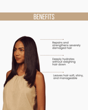 Hydra Repair SOS Ampoule Treatment 0.51 fl oz | Intensive Repair & Strength with Argan Oil & Amino Acids | Restores Elasticity, Shine & Smoothness – For Extremely Damaged Hair 0.5.fl.oz. - Salon In Recamier