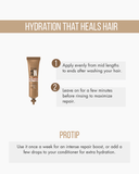 Hydra Repair SOS Ampoule Treatment 0.51 fl oz | Intensive Repair & Strength with Argan Oil & Amino Acids | Restores Elasticity, Shine & Smoothness – For Extremely Damaged Hair 0.5.fl.oz. - Salon In Recamier
