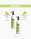 Vegan Keratin & Collagen 2-Piece Set: Shampoo + Conditioner 33.8 fl oz each 33.8 fl.oz. - Salon In Recamier