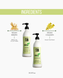 Vegan Keratin & Collagen Shampoo & Conditioner Set