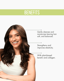 Vegan Keratin & Collagen 2-Piece Set: Shampoo + Conditioner 33.8 fl oz each 33.8 fl.oz. - Salon In Recamier