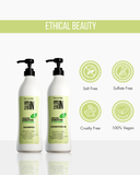 Vegan Keratin & Collagen Shampoo & Conditioner Set