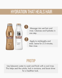 Hydra Repair 2-Piece Set: Shampoo + Conditioner 10.01 fl.oz each | Hydration & Restoration with Argan Oil & 11 Amino Acids | Salt-Free, Cruelty-Free – For Extremely Damaged & Dry Hair 10.1.fl.oz. - Salon In Recamier