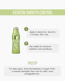 Keratin Ultra Force Treatment 10.1 fl oz | Deep Repair & Hydration with Keratin & Argan Oil | Salt-Free, Sulfate-Free, Cruelty-Free, Vegan | For Damaged & Fragile Hair 10.1.fl.oz. - Salon In Recamier