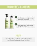 Vegan Keratin & Collagen 2-Piece Set: Shampoo 33.8 fl oz + Leave-On Treatment 17.64 fl oz 17.6 oz. - Salon In Recamier