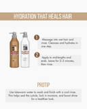 Hydra Repair 2-Piece Set: Shampoo + Conditioner 33.08 fl.oz each | Hydration & Restoration with Argan Oil & 11 Amino Acids | Salt-Free, Cruelty-Free – For Extremely Damaged & Dry Hair 33.8.fl.oz. - Salon In Recamier