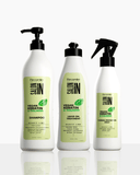 Vegan Keratin & Collagen 3-Piece Set: Shampoo 33.8 fl oz + Leave-On Treatment 10.1 fl oz + Thermal Protector 10.1 fl oz 17.6 oz. - Salon In Recamier