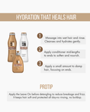 Hydra Repair 3-Piece Set: Shampoo + Conditioner 10.01 fl oz + Leave-On Treatment 10.01 fl oz | Hydration with Argan Oil & 11 Amino Acids | Salt-Free 10.1.fl.oz. - Salon In Recamier