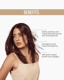Hydra Repair 3-Piece Set: Shampoo + Conditioner 33.8 fl oz + Leave-On Treatment 10.1 oz | Hydration with Argan Oil & 11 Amino Acids | Salt-Free 33.8.fl.oz. - Salon In Recamier