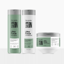 Keratin Ultra Force 3-Piece Set: Shampoo + Conditioner 10.1 fl oz + Deep Treatment Mask 10.5 fl oz - Imagen Nueva - Salon In Recamier