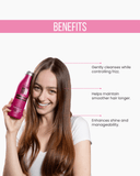 Liss Control Shampoo | Frizz Control, Shine & Smoothness | Lychee Extract, Silk Protein & Keratin | Salt-Free, Cruelty-Free | For All Hair Types 10.1.fl.oz. - Salon In Recamier