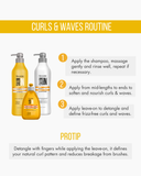 Curls & Waves 3-Piece Set - Shampoo Conditioner & Leave On Treatment