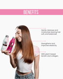 Liss Control 3-Piece Set: Shampoo + Conditioner 10.1 fl oz + Leave-On Treatment 10.1 fl oz | Frizz Control with Lychee Extract, Silk Protein & Keratin | Salt-Free 10.1.fl.oz. - Salon In Recamier
