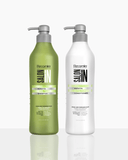 Keratin Ultra Force 2-Piece Set: Shampoo + Conditioner 33.8 fl each | Strength & Repair with Keratin & Argan Oil | Salt-Free, Cruelty-Free | For Damaged or Weak Hair 33.8.fl.oz. - Salon In Recamier