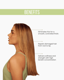 Keratin Ultra Force 2-Piece Set: Shampoo + Conditioner 33.8 fl each | Strength & Repair with Keratin & Argan Oil | Salt-Free, Cruelty-Free | For Damaged or Weak Hair 33.8.fl.oz. - Salon In Recamier