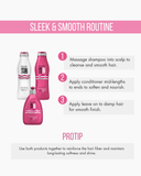 Liss Control 3-Piece Set: Shampoo + Conditioner 10.1 fl oz + Leave-On Treatment 10.1 fl oz | Frizz Control with Lychee Extract, Silk Protein & Keratin | Salt-Free 10.1.fl.oz. - Salon In Recamier