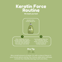 Keratin Ultra Force Leave-On Treatment 10.1 fl oz / 300 mL | Strength, Repair & Shine with Argan Oil & Keratin | Lightweight, Non-Greasy, Cruelty-Free 10.1.fl.oz. - Salon In Recamier