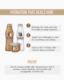 Hydra Repair 3-Piece Set: Shampoo + Conditioner 10.01 fl oz + Deep Mask 10.58 oz | Hydration with Argan Oil & 11 Amino Acids | Salt-Free 10.1.fl.oz. - Salon In Recamier