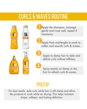 Ritual de rizos y ondas voluminosas y definidas | Kit de 4-Piezas | Tañamo Grande (33.8 fl oz)