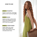 Green Forest 3-Piece Set: Shampoo + Conditioner 33.8 fl oz + Deep Treatment 10.5 oz - Salon In Recamier
