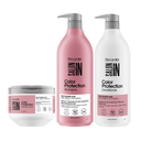 Color Protection 3-Piece Set: Shampoo + Conditioner 33.8 fl oz + Deep Treatment Mask 10.5 oz - Salon In Recamier