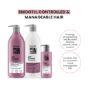 Liss Control 3-Piece Set: Shampoo + Conditioner 33.8 fl oz + Leave-In Treatment 10.1 fl oz - Salon In Recamier