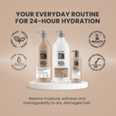 Hydra Repair 3-Piece Set: Shampoo + Conditioner 33.8 fl oz + Leave-In Treatment 10.1 fl oz - Salon In Recamier