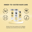 Curls & Waves 3-Piece Set: Shampoo + Conditioner 10.1 fl oz + Leave-In Treatment 10.1 fl oz - Salon In Recamier
