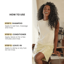 Curls & Waves 3-Piece Set: Shampoo + Conditioner 33.8 fl oz + Leave-In Treatment 10.1 fl oz - Salon In Recamier
