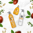 Curls & Waves 3 Piece Set – Shampoo + Conditioner 33.8 fl oz each + Leave On Treatment 10.01 fl oz – Definition, Hydration & Frizz Control with Jojoba Oil, Keratin & Biotin – Salt-Free, Cruelty-Free – Salon Results at Home 33.8.fl.oz. - Salon In Recamier