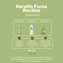 Keratin Ultra Force 3-Piece Set – Shampoo + Conditioner + Leave On Treatment | Strength & Repair with Keratin & Argan Oil | Salt-Free, Cruelty-Free | For Damaged or Weak Hair 10.1.fl.oz. - Salon In Recamier