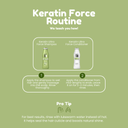 Keratin Ultra Force 2-Piece Set: Shampoo + Conditioner 10.01 fl each | Strength & Repair with Keratin & Argan Oil | Salt-Free, Cruelty-Free | For Damaged or Weak Hair 10.1.fl.oz. - Salon In Recamier