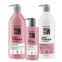Color Protection 3-Piece Set: Shampoo + Conditioner 33.8 fl oz + Leave-In Treatment 10.1 fl oz - Salon In Recamier