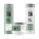 Keratin Ultra Force 3-Piece Set: Shampoo + Conditioner 10.1 fl oz + Deep Treatment Mask 10.5 fl oz - Salon In Recamier
