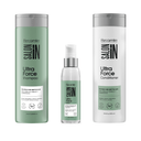 Keratin Ultra Force 3-Piece Set: Shampoo + Conditioner 10.1 fl oz + Serum 2.87 fl oz - Salon In Recamier
