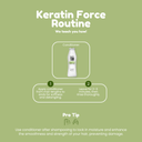 Keratin Ultra Force Conditioner 10.1 fl oz | Repair & Hydration for Damaged Hair | With Argan Oil & Keratin | Salt-Free, Cruelty-Free 33.8.fl.oz. - Salon In Recamier