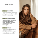 Keratin Ultra Force 3-Piece Set: Shampoo + Conditioner 10.1 fl oz + Serum 2.87 fl oz - Salon In Recamier