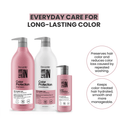 Color Protection 3-Piece Set: Shampoo + Conditioner 33.8 fl oz + Leave-In Treatment 10.1 fl oz - Salon In Recamier