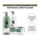 Keratin Ultra Force 3-Piece Set: Shampoo + Conditioner 33.8 fl oz + Deep Treatment Mask 10.5 fl oz - Salon In Recamier