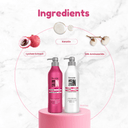 Liss Control 2-Piece Set: Shampoo + Conditioner 33.8 fl each | Smoothness & Frizz Control with Lychee Extract, Silk Protein & Keratin | Salt-Free, Cruelty-Free | For All Hair Types 33.8.fl.oz - Salon In Recamier