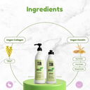 Vegan Keratin & Collagen Shampoo & Leave On Set