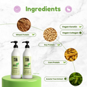 Vegan Keratin & Collagen Shampoo & Conditioner Set